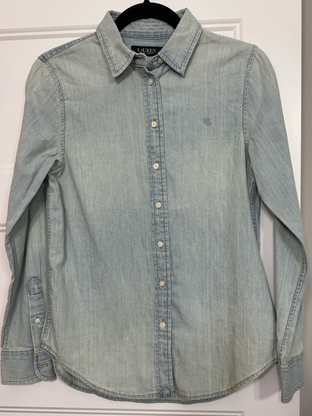 Lauren Ralph Lauren Light Wash Denim Button-Down Shirt - Women’s